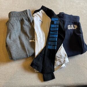 Puma and GAP Clothing Set - Gray, Black, Blue